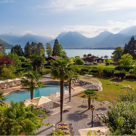 Hotel Les Grillons Talloires Bagian luar foto